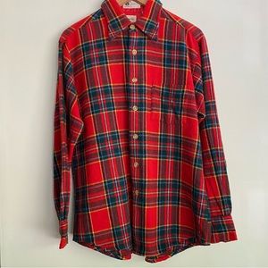 Vintage 70s-80s Reichardt’s Red Wool‎ Flannel Shacket Long Sleeve 16-16.5 Large